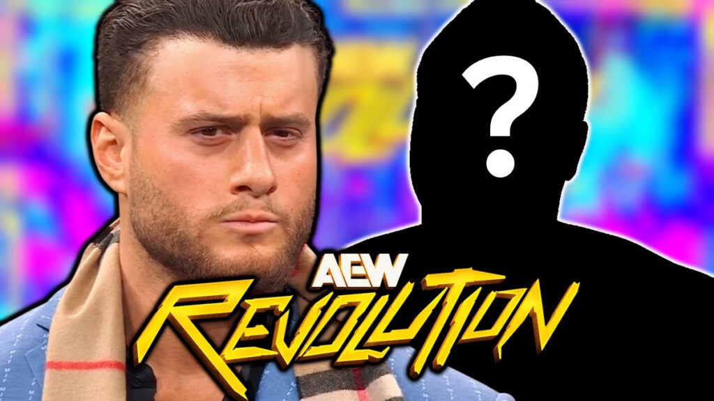 MJF and AEW Revolution logo
