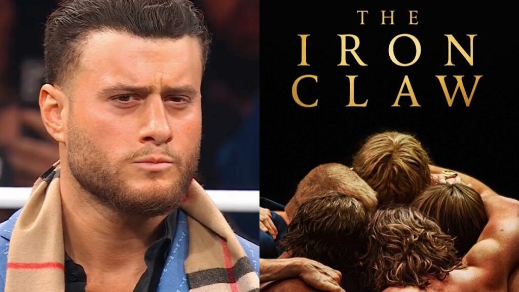 AEW's MJF and The Iron Claw poster