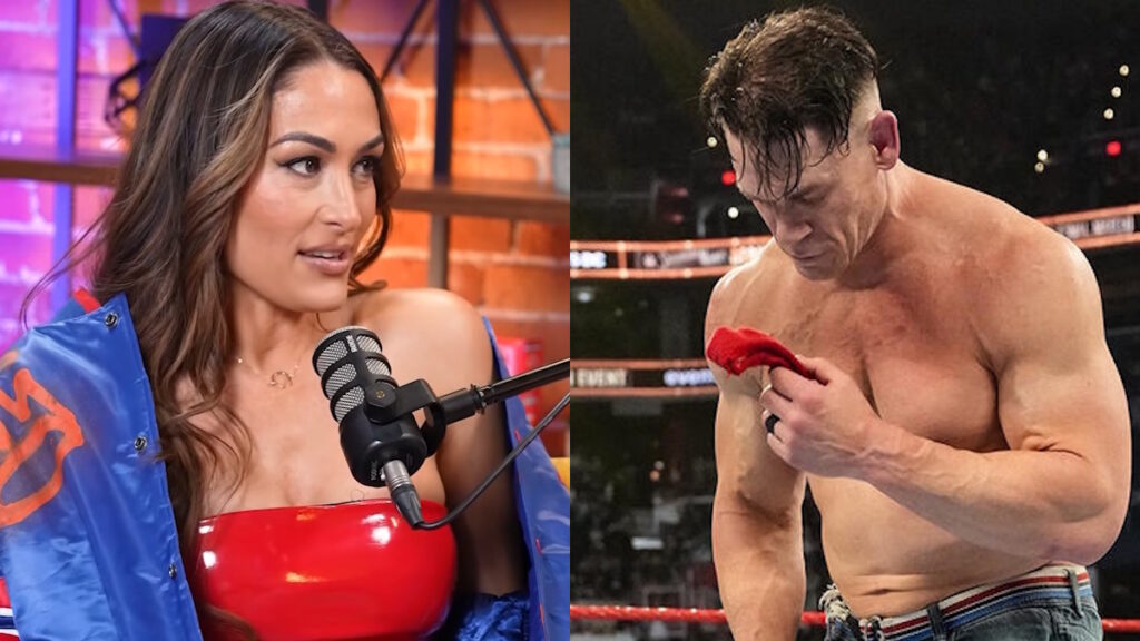 WWE stars Nikki Bella and John Cena