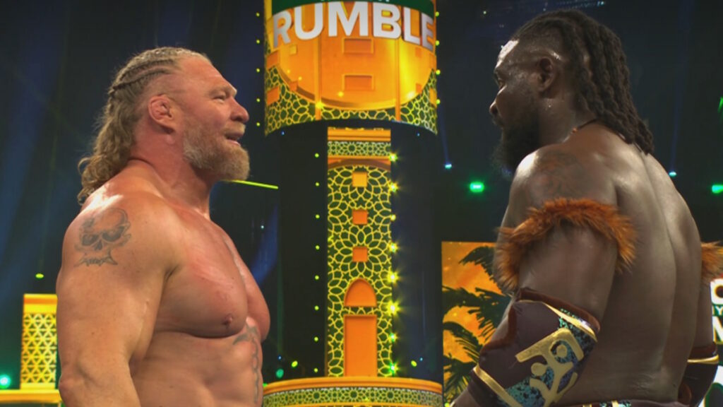 WWE stars Brock Lesnar and Oba Femi