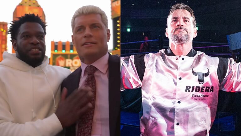 WWE's Royce Keys with Cody Rhodes alongside CM Punk
