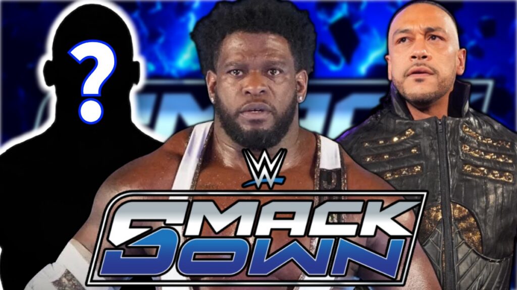 WWE SmackDown logo with Royce Keys and Damian Priest