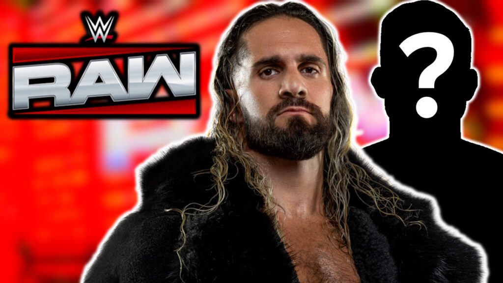 WWE Raw logo and Seth Rollins