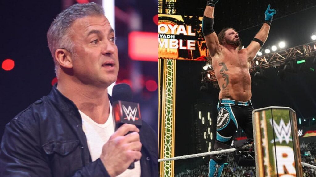 Shane McMahon next to WWE's AJ Styles