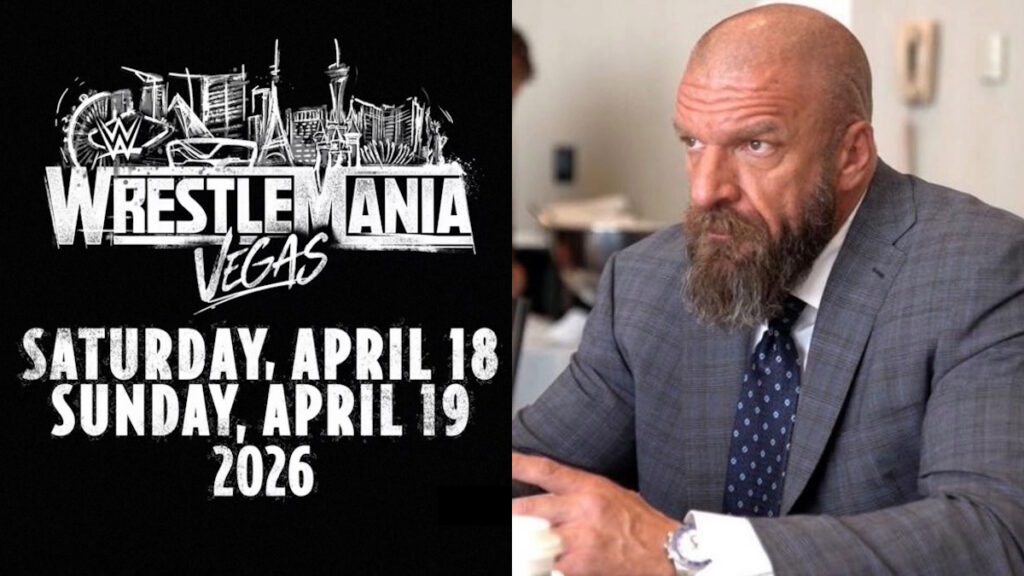 WWE WrestleMania 42 logo and Triple H