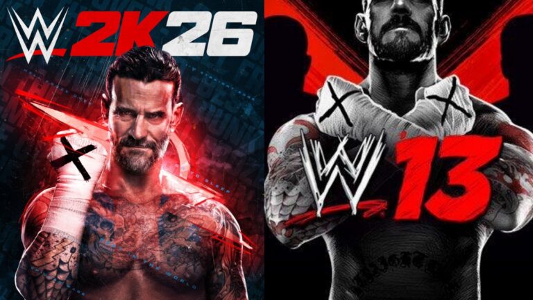 WWE 2K26 and WWE 13 covers with CM Punk
