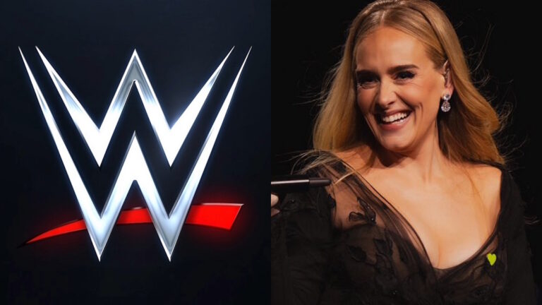 WWE logo and Adele