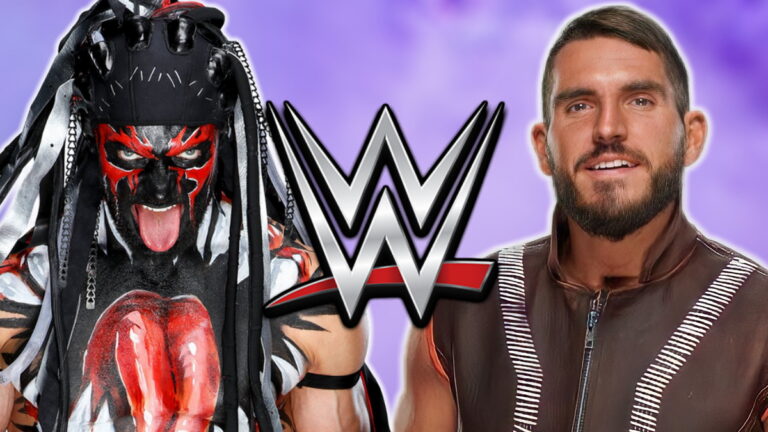 WWE logo with 'Demon' Finn Balor and Johnny Gargano