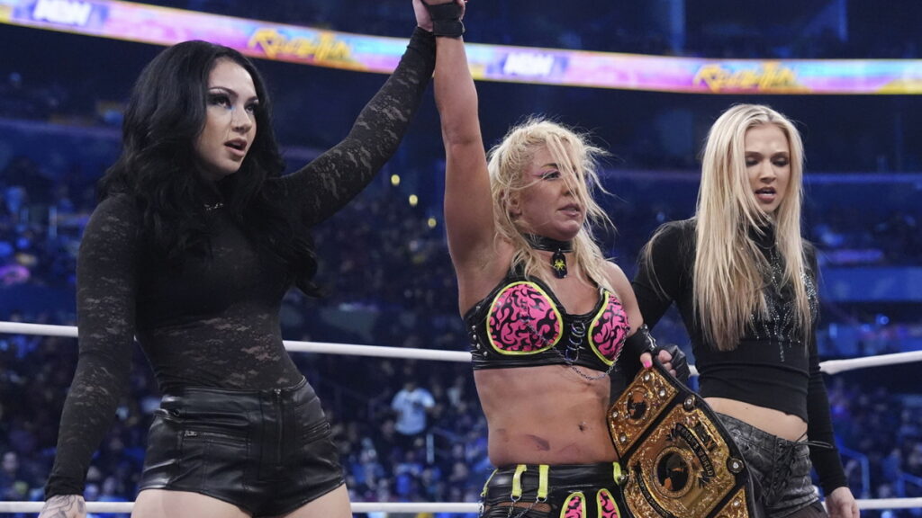 AEW stars the Triangle of Madness