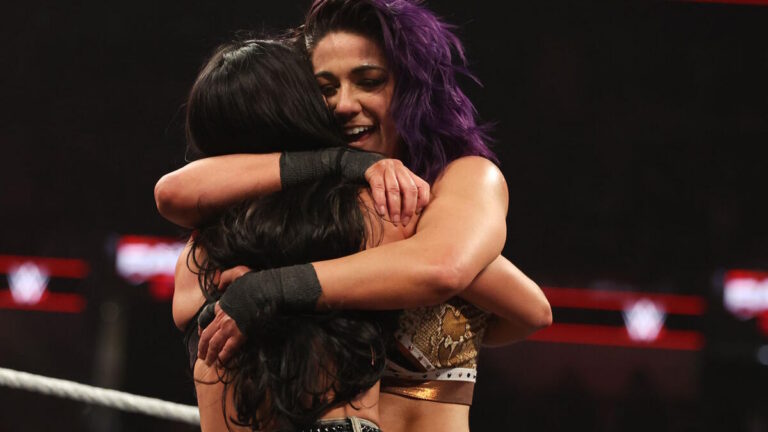AJ Lee and Bayley on WWE Raw
