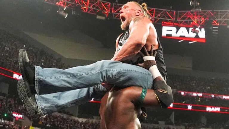 WWE stars Brock Lesnar and Oba Femi