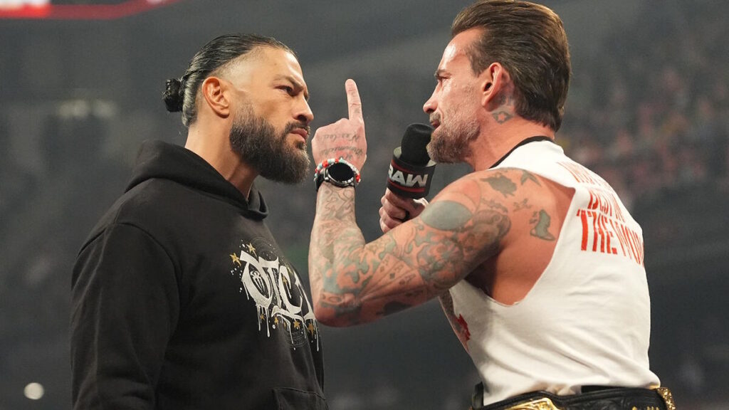 WWE stars Roman Reigns and CM Punk