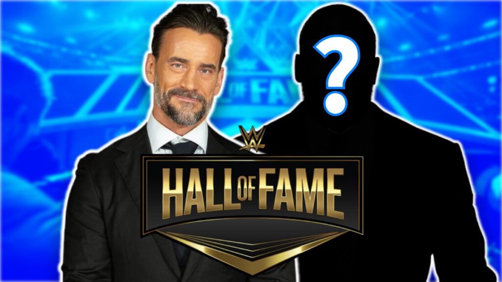 CM Punk and WWE Hall of Fame logo