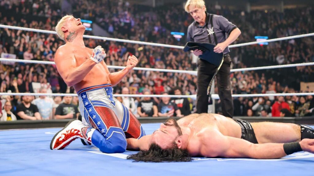 WWE stars Cody Rhodes and Drew McIntyre