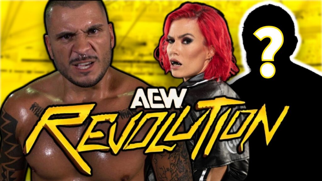 AEW Revolution logo with Killer Kelly and Karl Fredericks