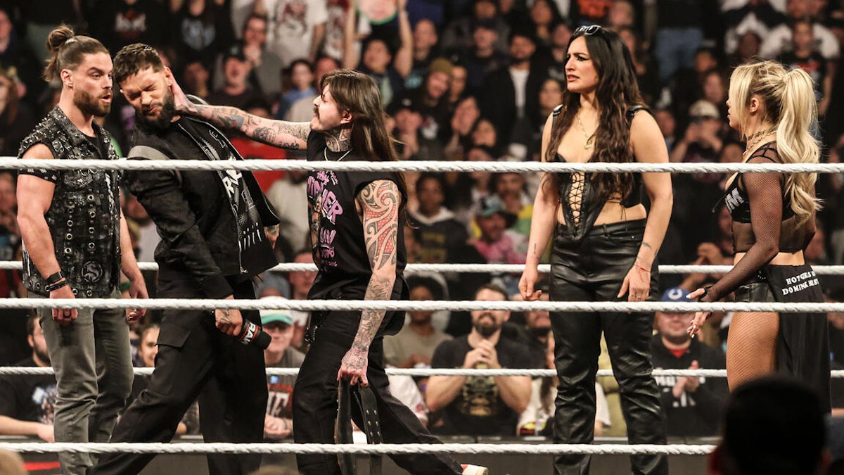 Dominik Mysterio slaps Finn Balor on WWE Raw