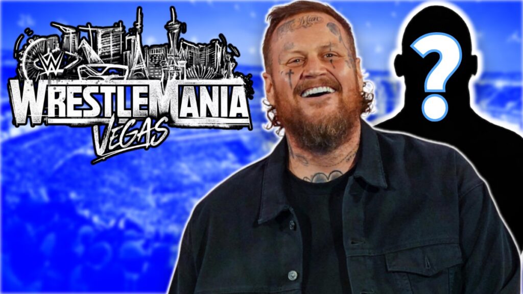 WWE WrestleMania 42 logo with Jelly Roll