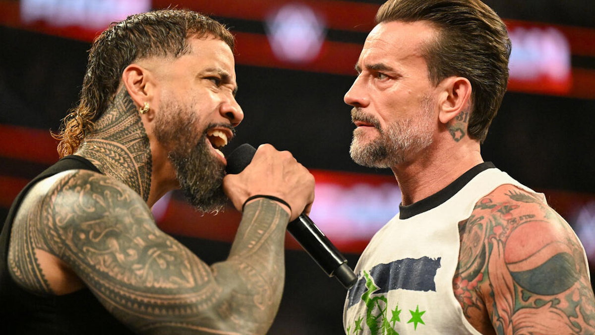 Jey Uso and CM Punk on WWE Raw