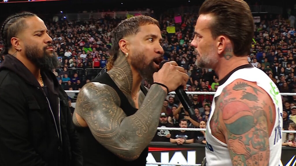 The Usos and CM Punk on WWE Raw
