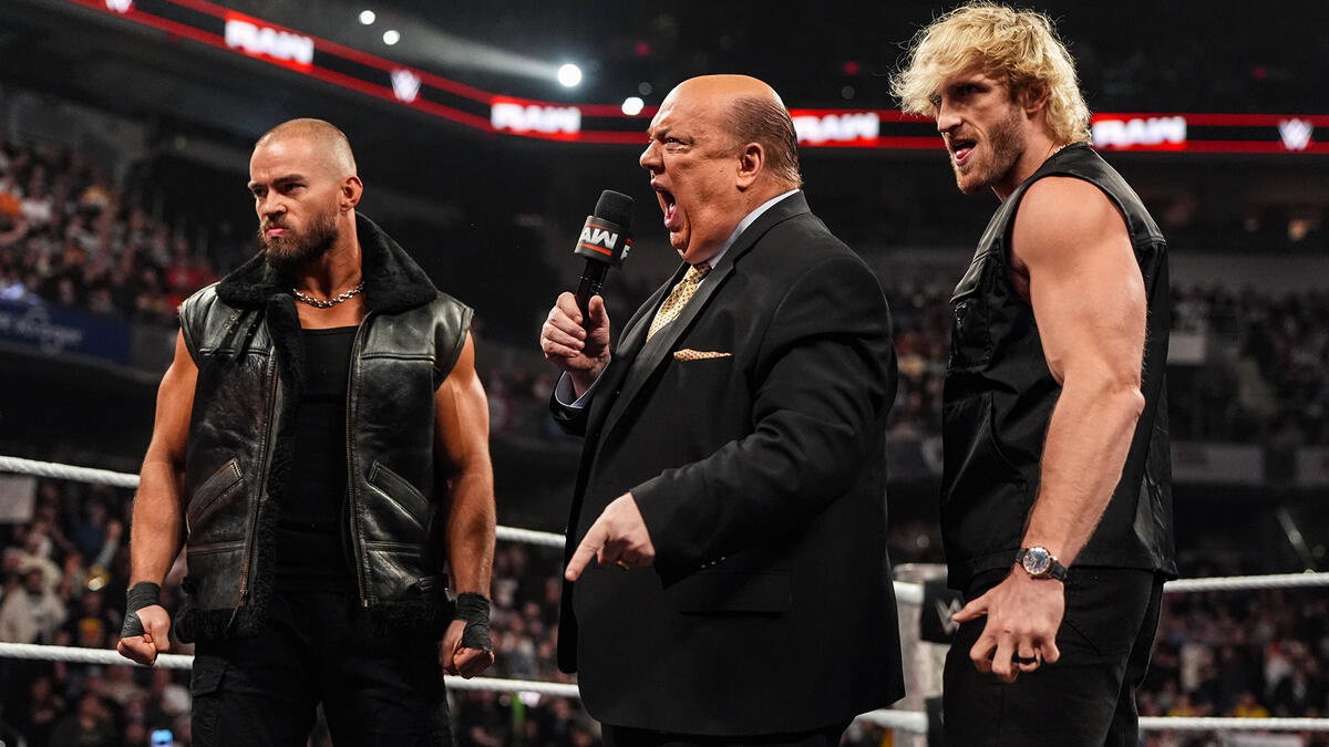 The Vision's Austin Theory, Paul Heyman and Logan Paul on WWE Raw