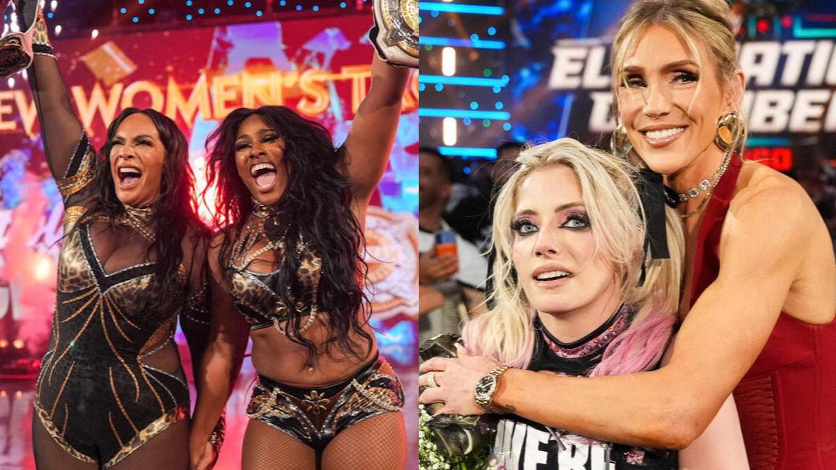 WWE stars Nia Jax, Lash Legend, Alexa Bliss and Charlotte Flair