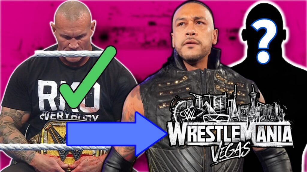 WWE WrestleMania 42 logo with Damian Priest and Randy Orton