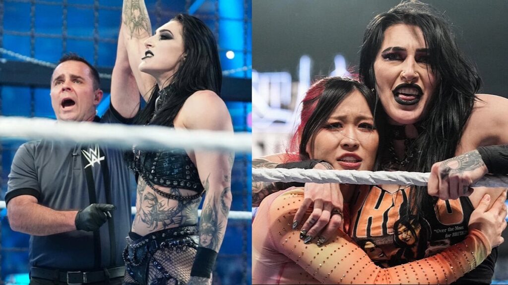 Rhea Ripley win at WWE Elimination Chamber 2026 and her and IYO SKY