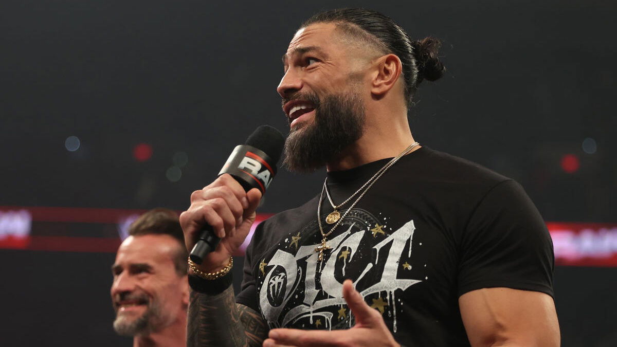 Roman Reigns Addresses Crowd & CM Punk Off-Air Following WWE Raw