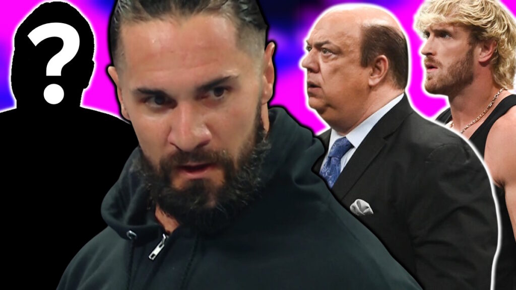 WWE's Seth Rollins, Paul Heyman, and Logan Paul