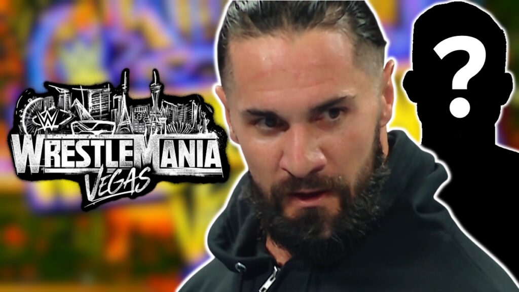 WWE WrestleMania 42 logo and Seth Rollins