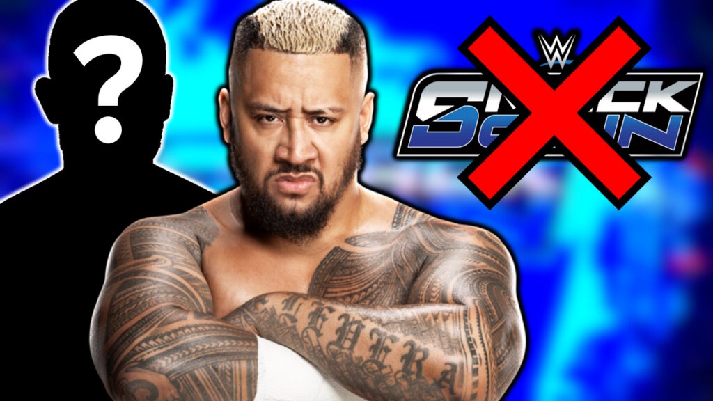 WWE SmackDown logo and Solo Sikoa