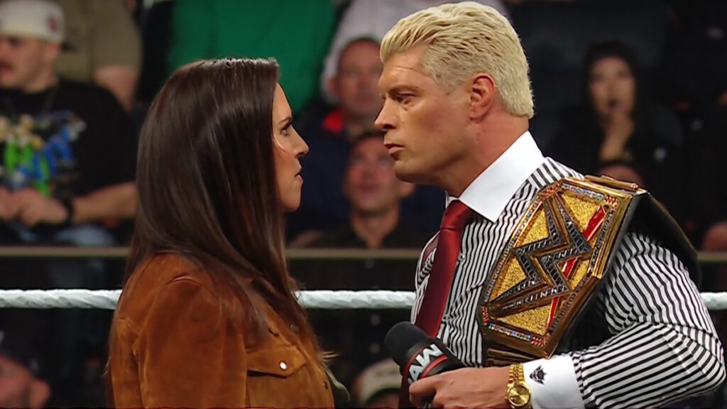 WWE stars Stephanie McMahon and Cody Rhodes