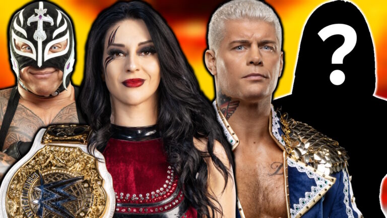 WWE stars Rey Mysterio, Stephanie Vaquer and Cody Rhodes