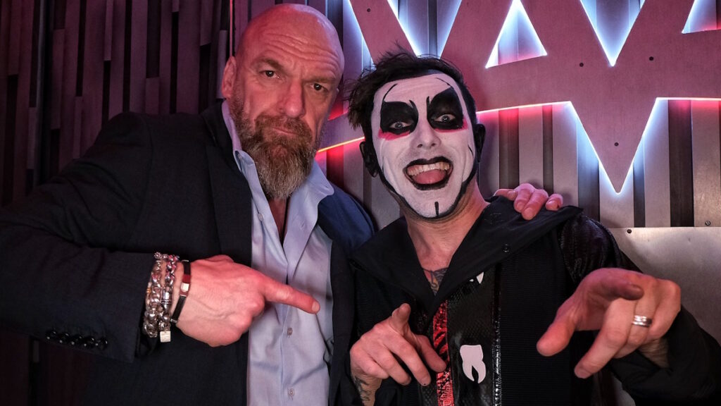 WWE stars Triple H and Danhausen