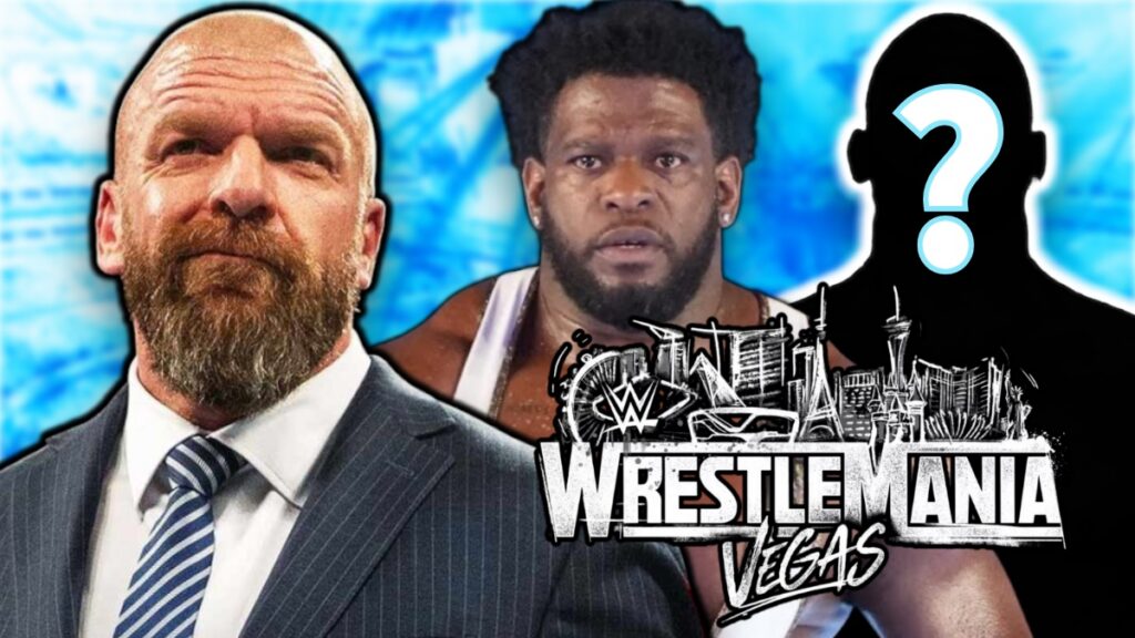 WWE WrestleMania 42 logo with Triple H and Royce Keys
