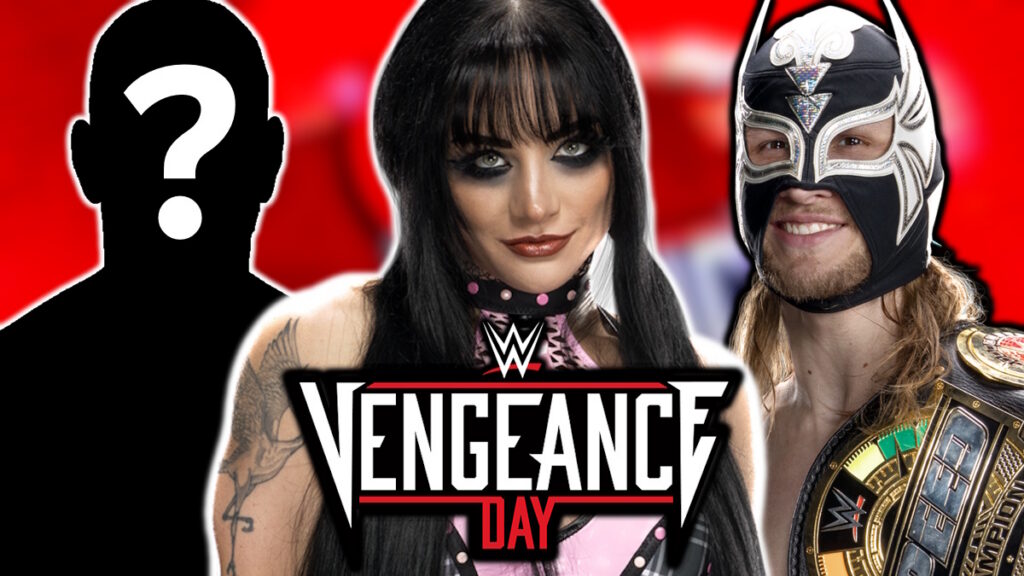 WWE Vengeance Day logo, Tatum Paxley and Elio LeFleur