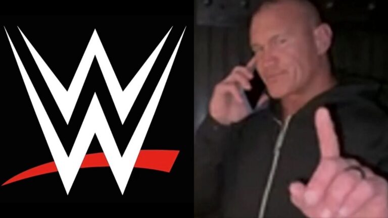 WWE logo and Randy Orton's phone call on Raw