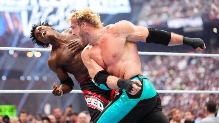Logan Paul punches IShowSpeed at WWE WrestleMania 42