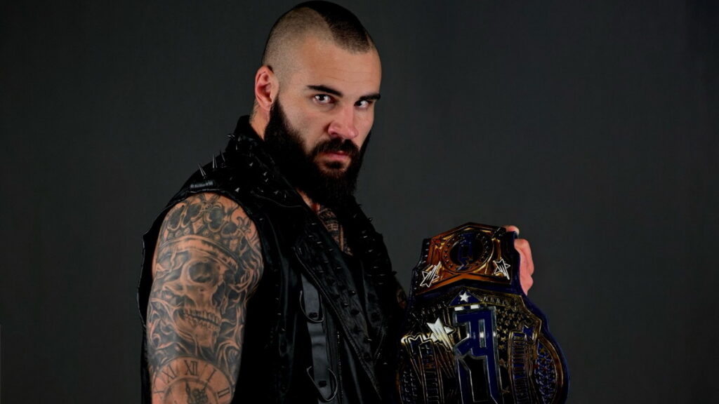 WWE NXT star Niko Vance as Reality of Wrestling Champion