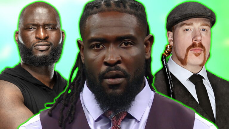 WWE stars Oba Femi, Omos and Sheamus