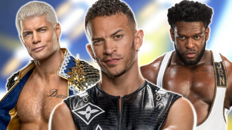 WWE stars Cody Rhodes, Ricky Saints and Royce Keys