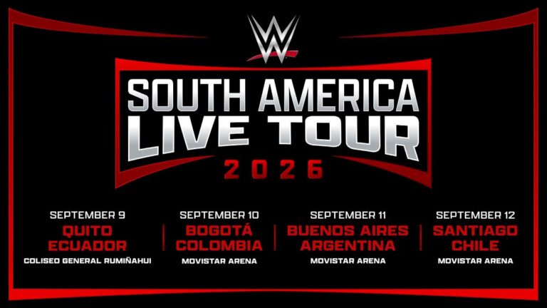 WWE South America Tour graphic