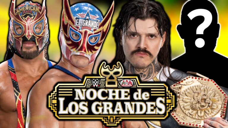 WWE Noche De Los Grandes logo with Dominik Mysterio