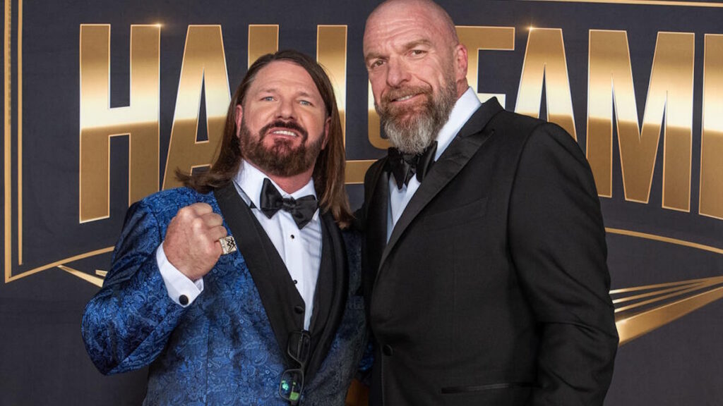WWE Hall of Famer AJ Styles and Triple H