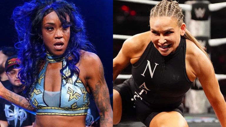 TNA Wrestling star Victoria Crawford and WWE star Nattie (Natalya)