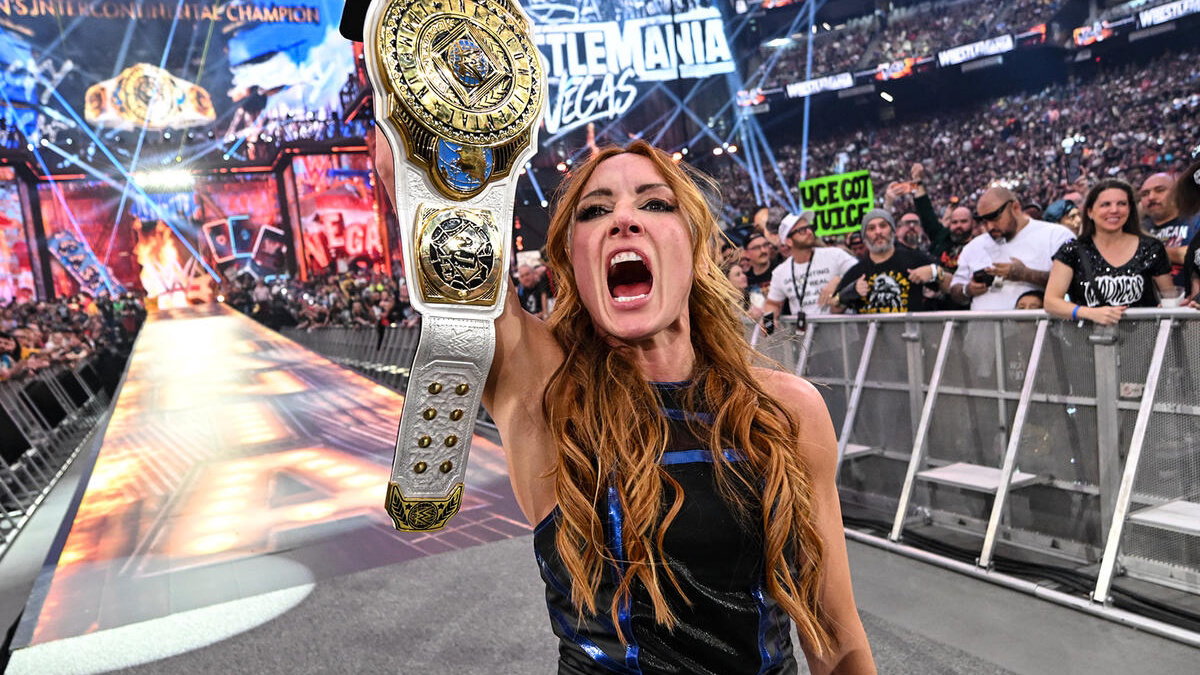 WWE Women's Intercontinental Champion Becky Lynch at WrestleMania 42