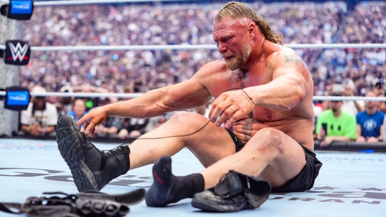 WWE star Brock Lesnar at WrestleMania 42