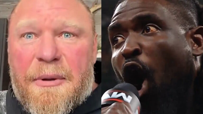 WWE stars Brock Lesnar and Oba Femi