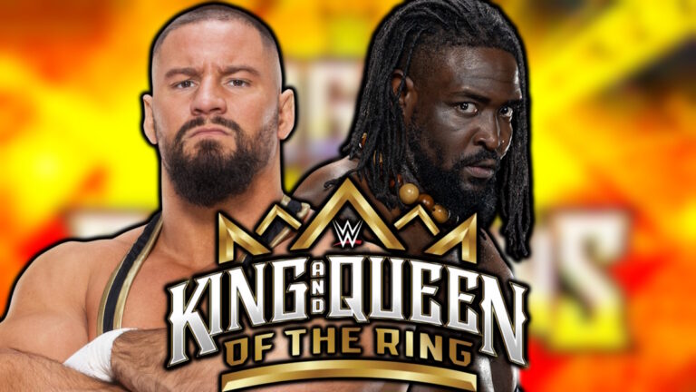 WWE King of the Ring logo, Bron Breakker and Oba Femi