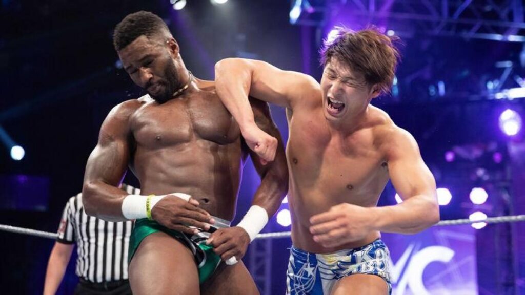 Cedric Alexander and Kota Ibushi in the WWE Cruiserweight Classic